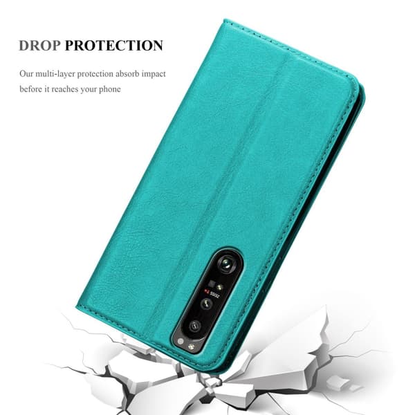 Sony Xperia 1 III Fodral Skal Plånboksfodral Case med magnetisk stängning, ståfunktion och kortficka