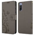 Miniatyrbild 8 av 8: Sony Xperia 10 III Skal Fodral i blomdesign Mobilskydd Case Cover med magnetisk stängning, ståfunktion och kortplatser
