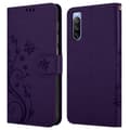 Miniatyrbild 8 av 8: Sony Xperia 10 III Skal Fodral i blomdesign Mobilskydd Case Cover med magnetisk stängning, ståfunktion och kortplatser