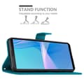 Miniatyrbild 4 av 8: Sony Xperia 10 III Skal Fodral i blomdesign Mobilskydd Case Cover med magnetisk stängning, ståfunktion och kortplatser
