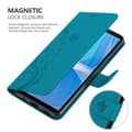 Miniatyrbild 5 av 8: Sony Xperia 10 III Skal Fodral i blomdesign Mobilskydd Case Cover med magnetisk stängning, ståfunktion och kortplatser