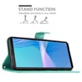 Miniatyrbild 4 av 8: Sony Xperia 10 III Skal Fodral i blomdesign Mobilskydd Case Cover med magnetisk stängning, ståfunktion och kortplatser
