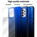 Miniatyrbild 6 av 6: Samsung Galaxy A33 5G Skal Fodral i två färger av TPU-silikon och baksida av härdat glas Case Cover Mobilskydd