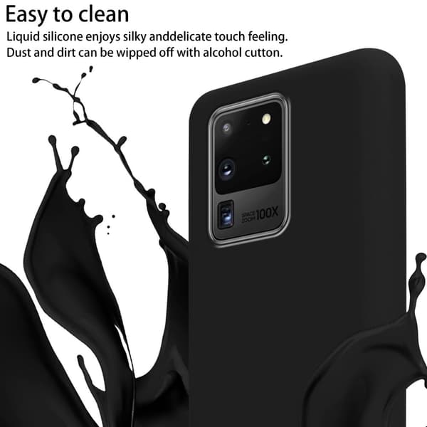 Deksel med Kedja for Samsung Galaxy S20 ULTRA Silikonbeskyttelsesetui med lengdejusterbar ledningsstropp