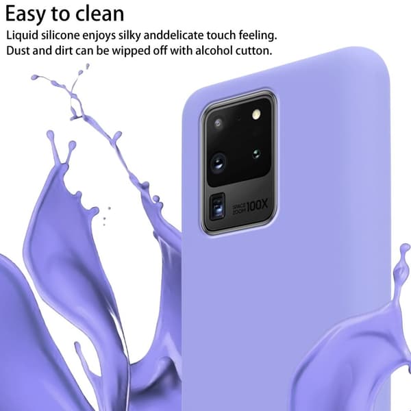 Deksel med Kedja for Samsung Galaxy S20 ULTRA Silikonbeskyttelsesetui med lengdejusterbar ledningsstropp