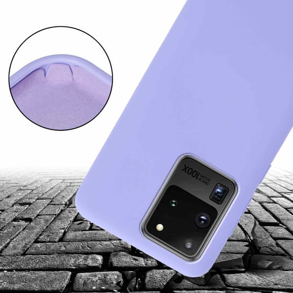 Deksel med Kedja for Samsung Galaxy S20 ULTRA Silikonbeskyttelsesetui med lengdejusterbar ledningsstropp