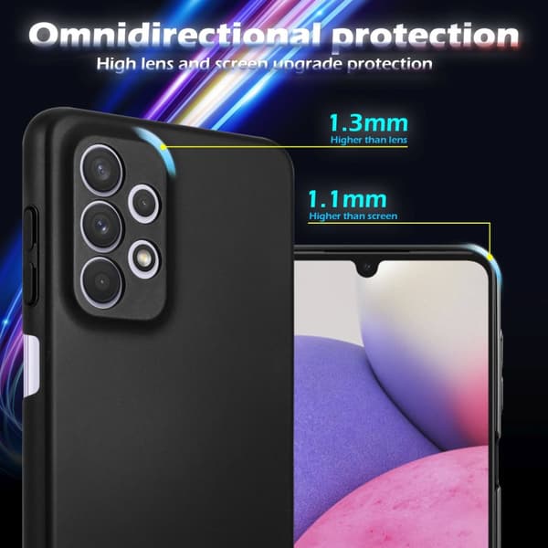 Hårt Samsung Galaxy A33 5G Fodral Skal Fodral Mobilskydd Hard Case Skyddsomslag i metalloptik mot repor och stötar