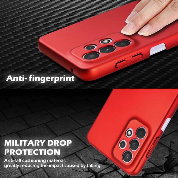 Hårt Samsung Galaxy A33 5G Fodral Skal Fodral Mobilskydd Hard Case Skyddsomslag i metalloptik mot repor och stötar