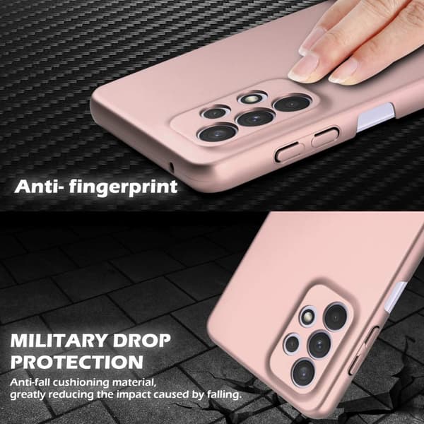 Hårt Samsung Galaxy A33 5G Fodral Skal Fodral Mobilskydd Hard Case Skyddsomslag i metalloptik mot repor och stötar