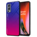 Pikkukuva 1 / 7: OnePlus Nord 2 5G Suojakuori Suojakotelo Kaksivärinen joka on valmistettu TPU-silikonista ja jonka takaosa on valmistettu karkaistusta lasista