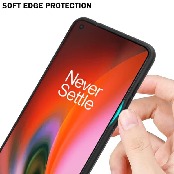 OnePlus Nord 2 5G Skal Fodral i två färger av TPU-silikon och baksida av härdat glas Case Cover Mobilskydd