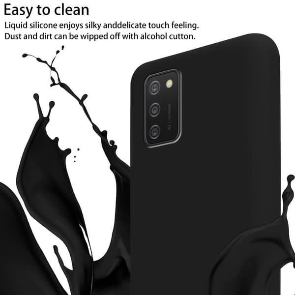 Deksel med Kedja for Samsung Galaxy A02s Silikonbeskyttelsesetui med lengdejusterbar ledningsstropp