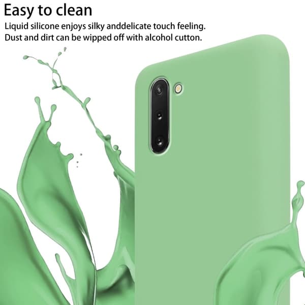 Deksel med Kedja for Samsung Galaxy NOTE 10 Silikonbeskyttelsesetui med lengdejusterbar ledningsstropp
