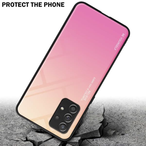 Samsung Galaxy A52 (4G / 5G) / A52s Suojakuori Suojakotelo Kaksivärinen joka on valmistettu TPU-silikonista ja jonka takaosa on valmistettu