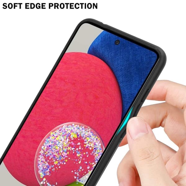 Samsung Galaxy A52 (4G / 5G) / A52s Suojakuori Suojakotelo Kaksivärinen joka on valmistettu TPU-silikonista ja jonka takaosa on valmistettu