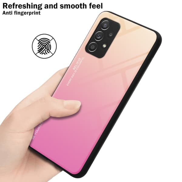 Samsung Galaxy A52 (4G / 5G) / A52s Suojakuori Suojakotelo Kaksivärinen joka on valmistettu TPU-silikonista ja jonka takaosa on valmistettu