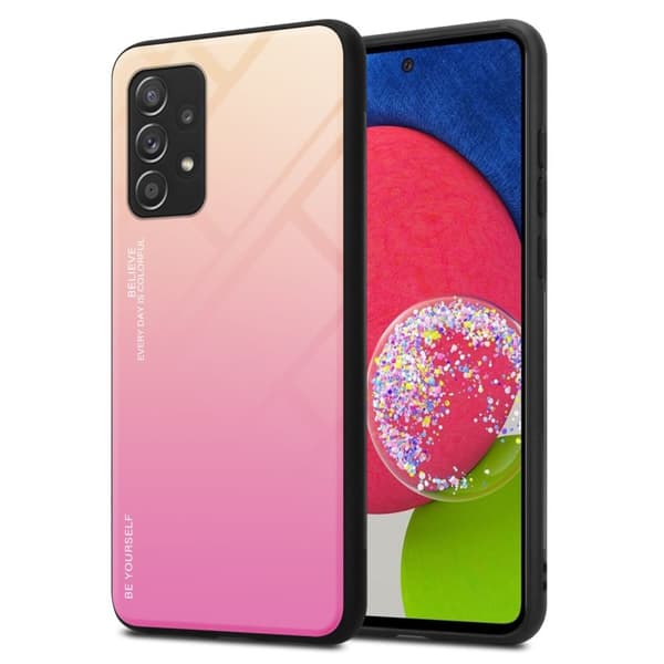 Samsung Galaxy A52 (4G / 5G) / A52s Suojakuori Suojakotelo Kaksivärinen joka on valmistettu TPU-silikonista ja jonka takaosa on valmistettu