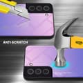 Miniatyrbilde 3 av 7: Deksel til Samsung Galaxy S22 Silikondeksel av TPU-silikon og bakside av herdet glass