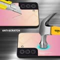 Miniatyrbilde 3 av 7: Deksel til Samsung Galaxy S22 Silikondeksel av TPU-silikon og bakside av herdet glass