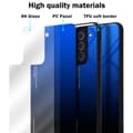 Miniatyrbilde 7 av 7: Deksel til Samsung Galaxy S22 Silikondeksel av TPU-silikon og bakside av herdet glass