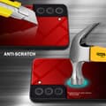 Miniatyrbilde 3 av 7: Deksel til Samsung Galaxy S22 Silikondeksel av TPU-silikon og bakside av herdet glass