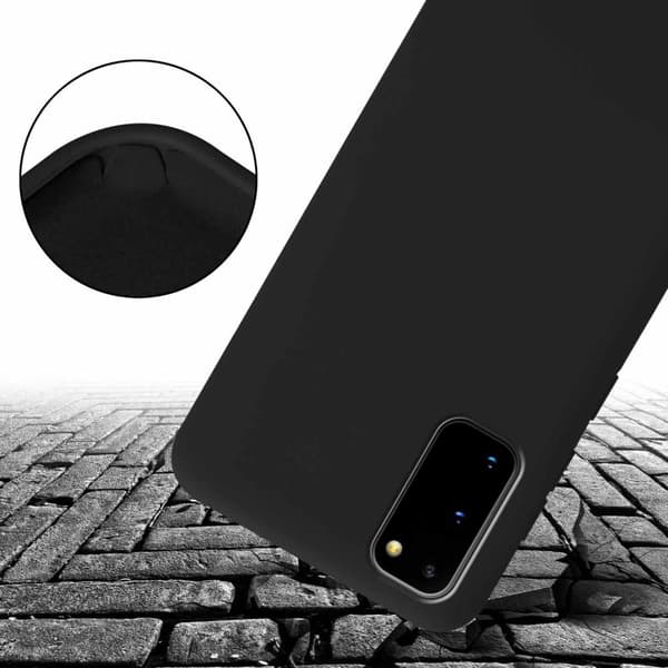 Deksel med Kedja for Samsung Galaxy S20 Silikonbeskyttelsesetui med lengdejusterbar ledningsstropp