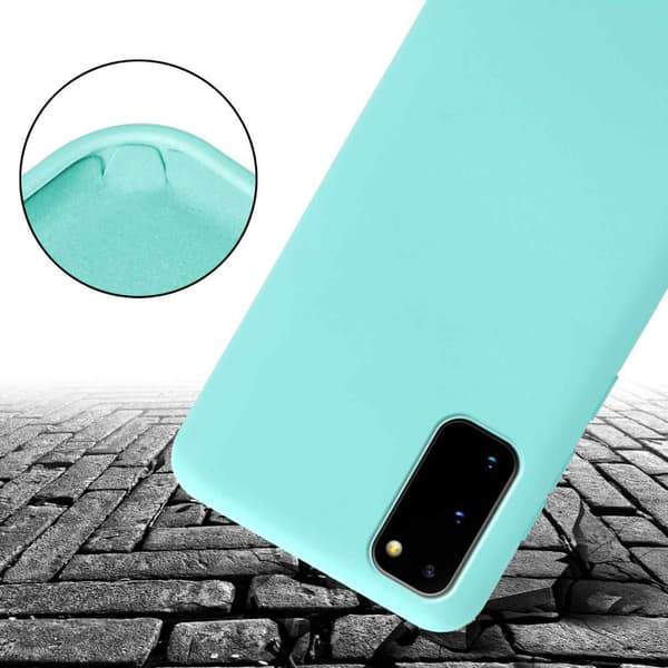 Deksel med Kedja for Samsung Galaxy S20 Silikonbeskyttelsesetui med lengdejusterbar ledningsstropp