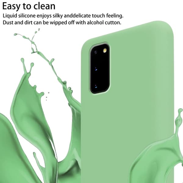 Deksel med Kedja for Samsung Galaxy S20 Silikonbeskyttelsesetui med lengdejusterbar ledningsstropp