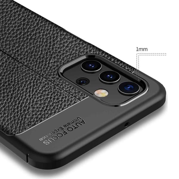 Samsung Galaxy A32 5G Skal Fodral Mobilskydd av flexibelt TPU-silikon med ädel läderimitation