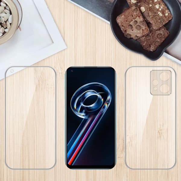 Realme 9 PRO / V25 / Q5 Suojakuori Suojakotelo 360° ympäryssuojaus näytönsuojuksen kanssa