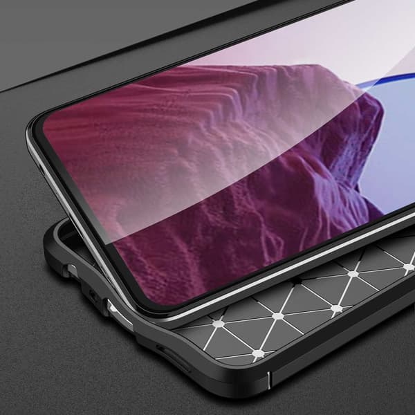 Deksel til OnePlus Nord N200 5G Beskyttelsesdeksel laget av TPU-silikon med påføring av edelt skinnimitasjon