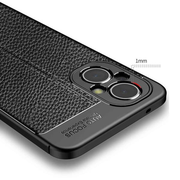 Deksel til OnePlus Nord N200 5G Beskyttelsesdeksel laget av TPU-silikon med påføring av edelt skinnimitasjon