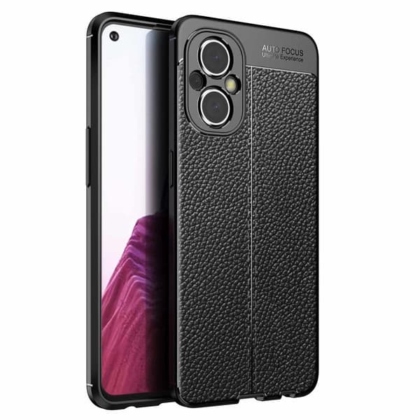 Deksel til OnePlus Nord N200 5G Beskyttelsesdeksel laget av TPU-silikon med påføring av edelt skinnimitasjon