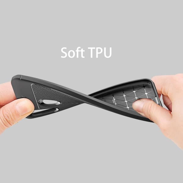 Samsung Galaxy A10e / A20e Skal Fodral Mobilskydd av flexibelt TPU-silikon med ädel läderimitation