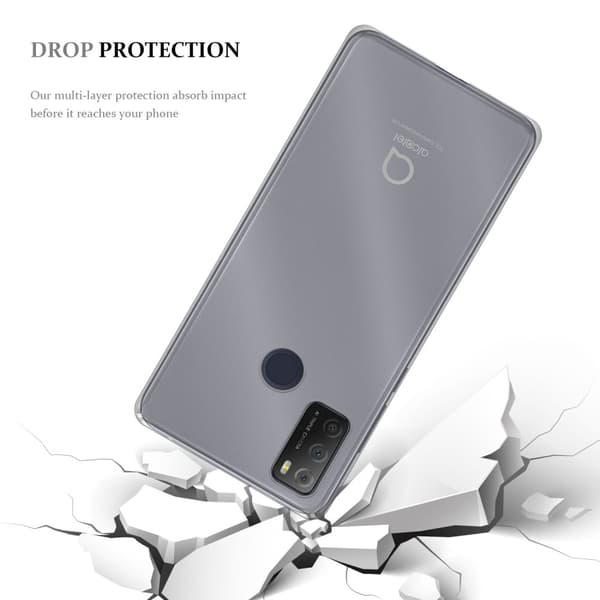 Alcatel 1S 2021 / 3L 2021 Skal Skal Fodral av flexibelt TPU-silikon Mobilskydd