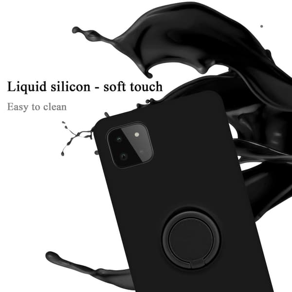 Samsung Galaxy A22 5G Suojakotelo Suojakuori joustavasta TPU-silikonista jossa on rengas