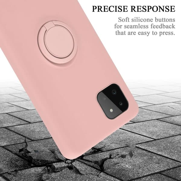 Samsung Galaxy A22 5G Suojakotelo Suojakuori joustavasta TPU-silikonista jossa on rengas