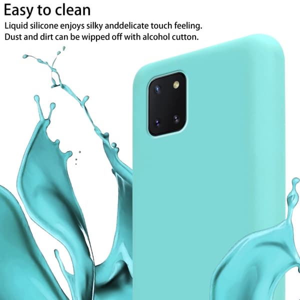 Deksel med Kedja for Samsung Galaxy A81 / NOTE 10 LITE / M60s Silikonbeskyttelsesetui med lengdejusterbar ledningsstropp