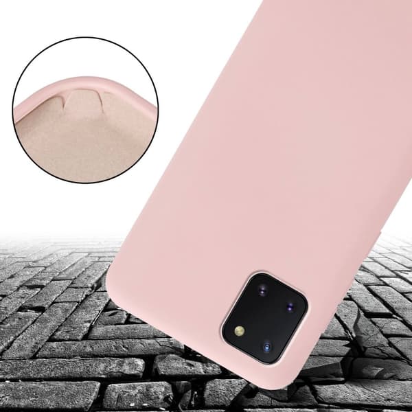 Deksel med Kedja for Samsung Galaxy A81 / NOTE 10 LITE / M60s Silikonbeskyttelsesetui med lengdejusterbar ledningsstropp