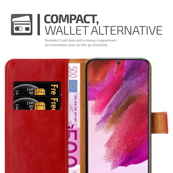 Samsung Galaxy S22 PLUS Suojakotelo Suojakuori Lompakkokotelo Matkapuhelinkotelo jossa magneettisuljenta, jalusta-toiminto ja korttitasku