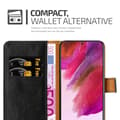 Pikkukuva 4 / 8: Samsung Galaxy S22 PLUS Suojakotelo Suojakuori Lompakkokotelo Matkapuhelinkotelo jossa magneettisuljenta, jalusta-toiminto ja korttitasku
