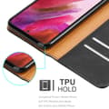 Pikkukuva 5 / 8: Samsung Galaxy S22 PLUS Suojakotelo Suojakuori Lompakkokotelo Matkapuhelinkotelo jossa magneettisuljenta, jalusta-toiminto ja korttitasku