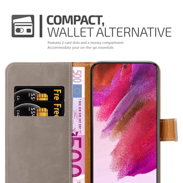 Deksel til Samsung Galaxy S22 PLUS Lommebokdeksel med magnetisk lukking, stativfunksjon og kortlomme