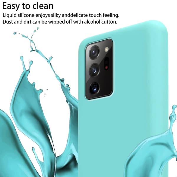 Deksel med Kedja for Samsung Galaxy NOTE 20 PLUS Silikonbeskyttelsesetui med lengdejusterbar ledningsstropp