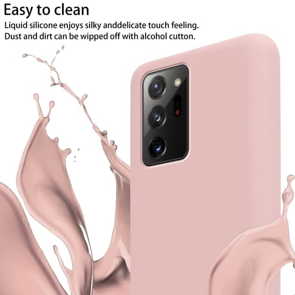 Deksel med Kedja for Samsung Galaxy NOTE 20 PLUS Silikonbeskyttelsesetui med lengdejusterbar ledningsstropp