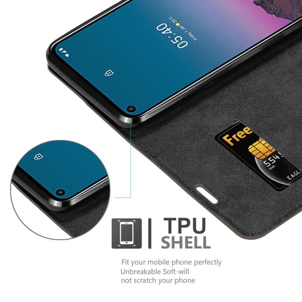 Nokia 5.4 Fodral Skal Plånboksfodral Case med magnetisk stängning, ståfunktion och kortficka