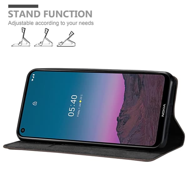 Nokia 5.4 Fodral Skal Plånboksfodral Case med magnetisk stängning, ståfunktion och kortficka