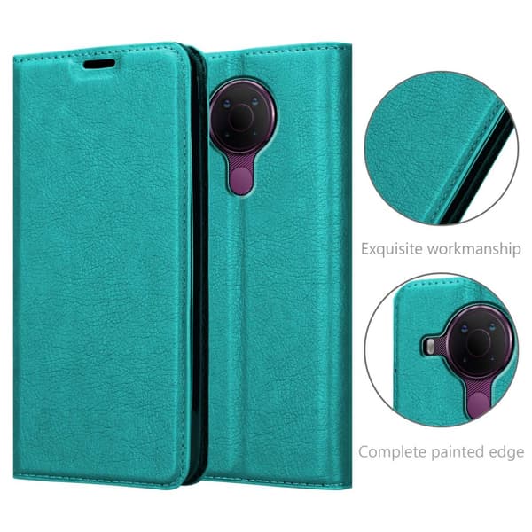 Nokia 5.4 Fodral Skal Plånboksfodral Case med magnetisk stängning, ståfunktion och kortficka
