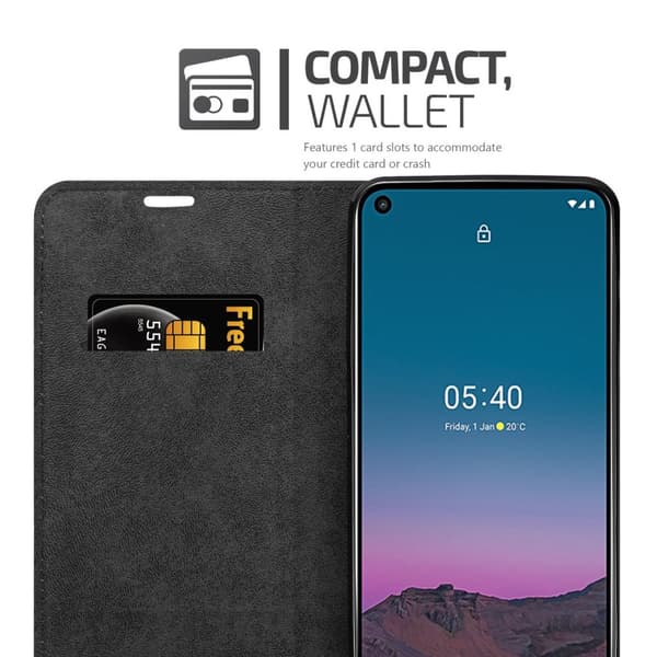 Nokia 5.4 Fodral Skal Plånboksfodral Case med magnetisk stängning, ståfunktion och kortficka