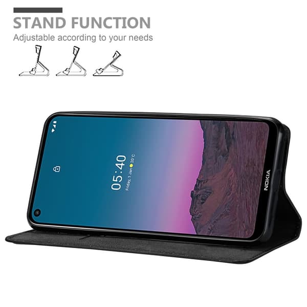 Nokia 5.4 Fodral Skal Plånboksfodral Case med magnetisk stängning, ståfunktion och kortficka